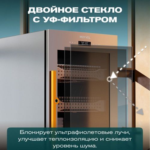 Хьюмидор шкаф Meyvel MC-200BK (PRO) фото 17